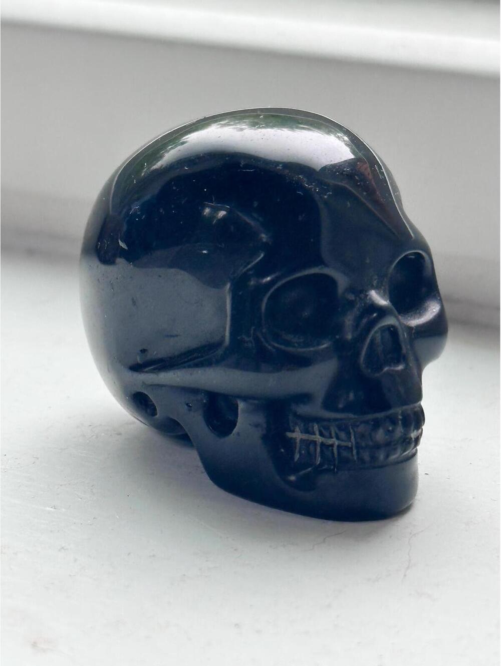 Mini Black Obsidian Skull